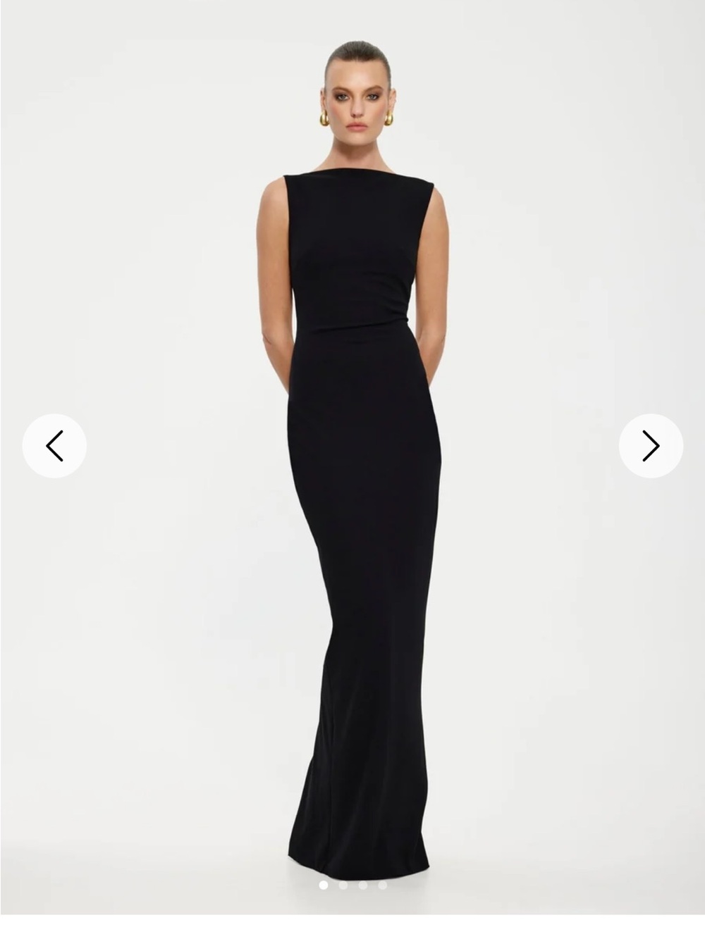 NWT Effie Kats Timeless Verona Gown in Black, Sz M